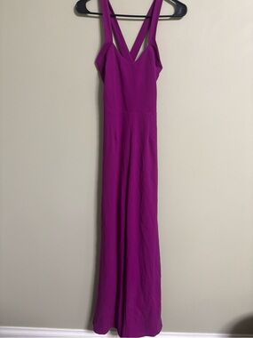 Lulus Magenta Purple Fuscia Size Small Cross Cross Jumpsuit New